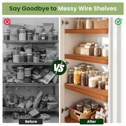 Bamboo Wire Shelf Covers for Wire Shelving, 30" W X 16" D, 4 PCS - Image 4