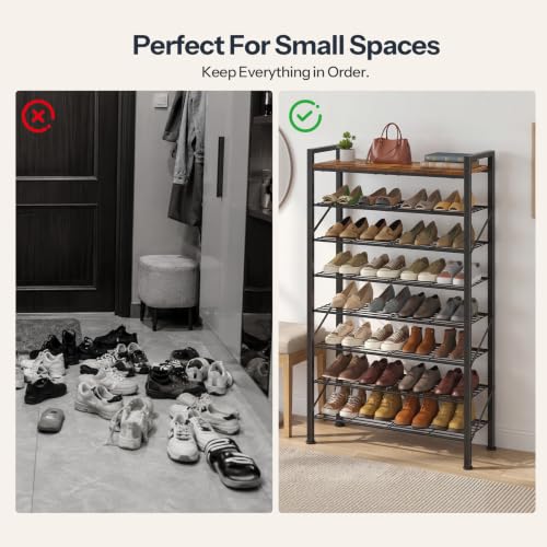 HOOBRO 8 Tier Shoe Rack, Large Capacity Shoe Organiz | All Products - Image 8