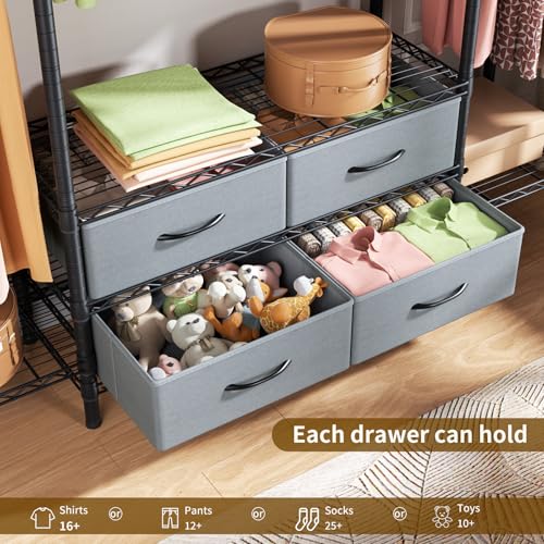 Heavy Duty Clothes Rack Metal Wardrobe | Home Organization - Image 5