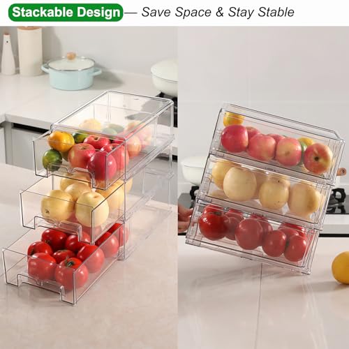 Taiuloo 2 Pack Stackable Refrigerator Organizer Bins - Image 4