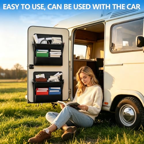 2PCS RV Shoe Storage Organizer, 16.9'' X 18.3' Wall - Image 7