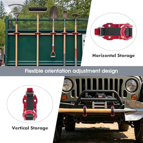 2 Pack Shovel Holder Wall Mount for Truck & Trailer | Garage Storage - Image 5