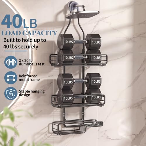 Skyapex Shower Caddy Hanging Bathroom Organizer: Over Head - Image 5
