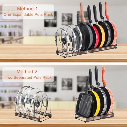 Toplife Pots and Pans Organizer Rack for Cabinet and Countertop - Image 5