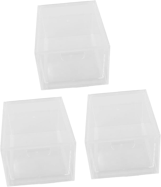 3pcs Stackable Drawer Organizer for Makeup and Storage Bins for Use Easy Access Capacity
