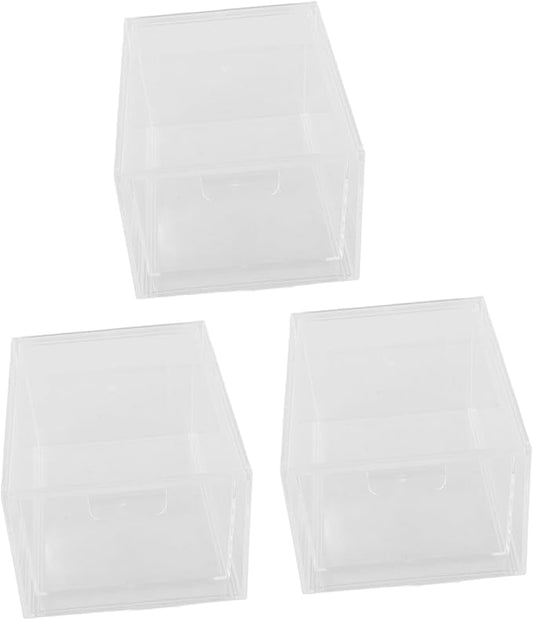 3pcs Stackable Drawer Organizer for Makeup and Storage Bins for Use Easy Access Capacity