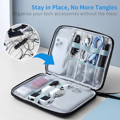 Travel Cable Organizer Pouch Electronic Accessories Carry Case - Image 3