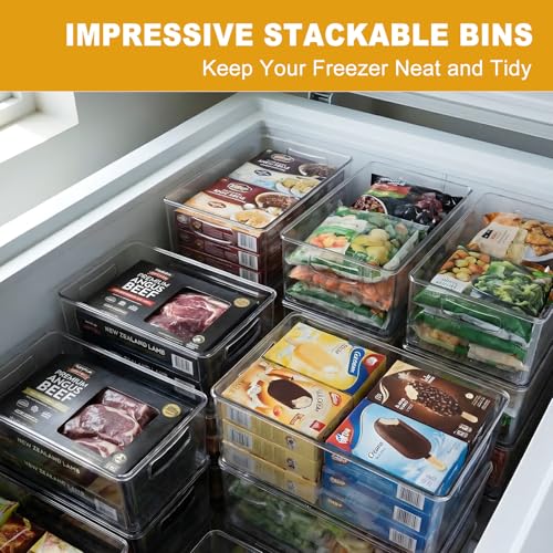 8 Pack Freezer Organizer Bins,Stackable - Image 5