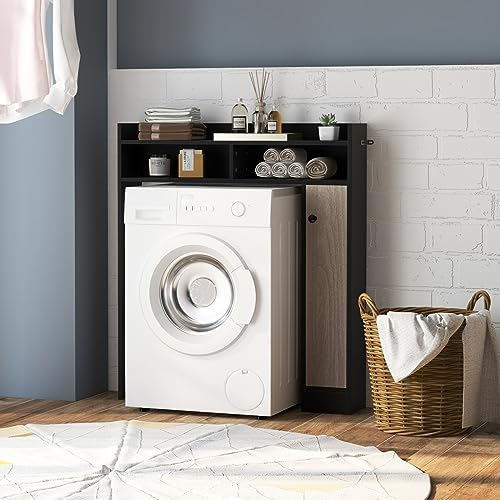 BECOMFORT 34.5" L Over the Toilet Storage Cabinet, Wooden - Image 3