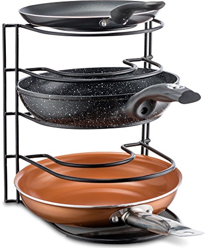 Pan Organizer Rack - Kitchen Closet Storage for Pots, Pans - Image 5