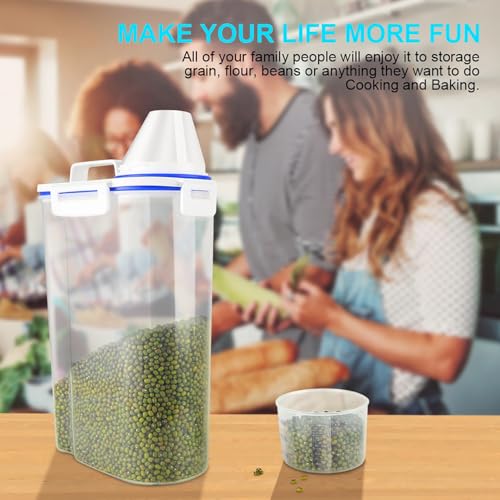 Uppetly Rice Airtight Dry Food Storage Containers, BPA Free - Image 7