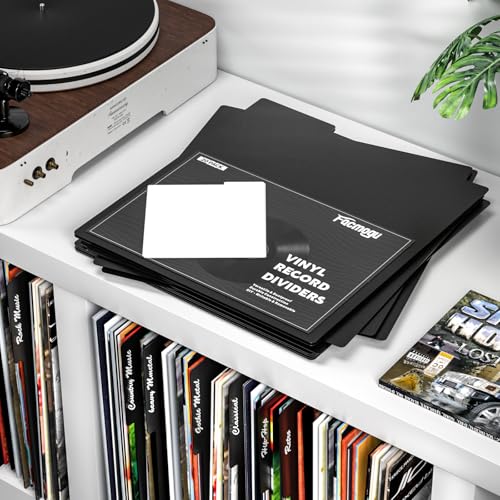 Facmogu 20PCS 12 Inch Black Vinyl Record Dividers for LP Albums - Image 7
