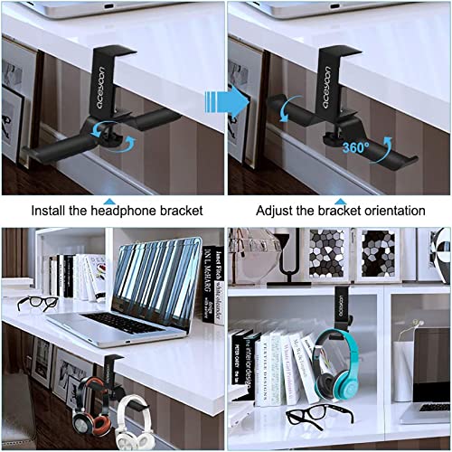 aceyoon Foldable Headphone Stand for Desk, Aluminum - Image 4