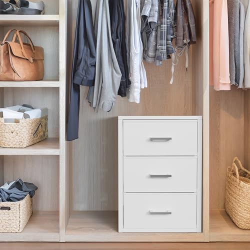 BOLUO Closet Drawers White Fabric 3 Drawer Small Dre | All Products - Image 7