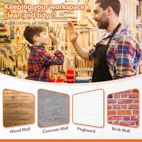4Pcs Wall Mount Tool Organizer Set,Include Screwdriver Organizer - Image 5