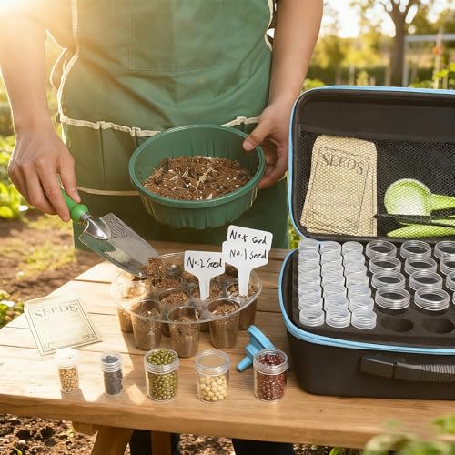 Seed Storage Organizer, 114 Slots Seed Storage Box with 20 - Image 3