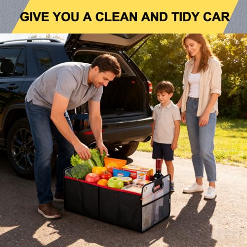 Car Trunk Organizer, Collapsible Auto Trunk Organizer Storage - Image 3
