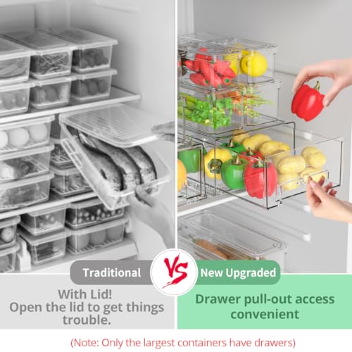 damynuo 14 Pack Clear Fridge Organizer with Lids and | All Products - Image 4