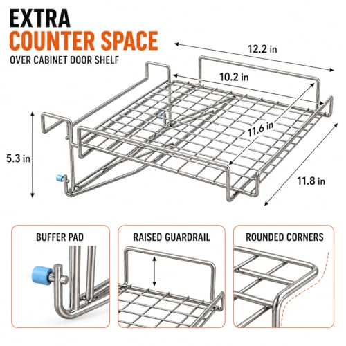 Kitchen Counter Extender, 1-Sec Foldable Over Cabinet Door - Image 3