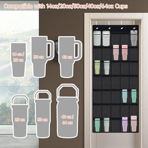 NiHome 35 Pockets Door Hanging Cup Organizer Fit for | All Products - Image 3