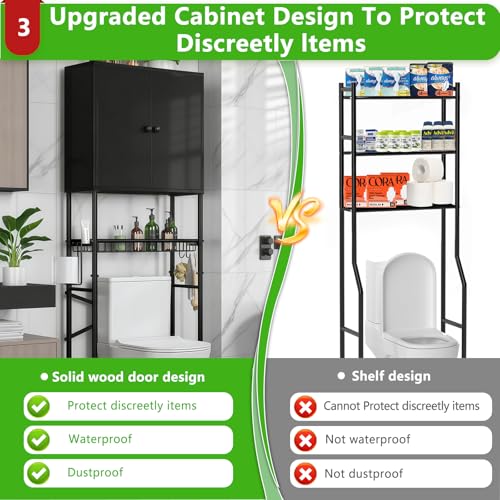 Over The Toilet Storage Cabinet - 2-Door Design Bathroom - Image 5