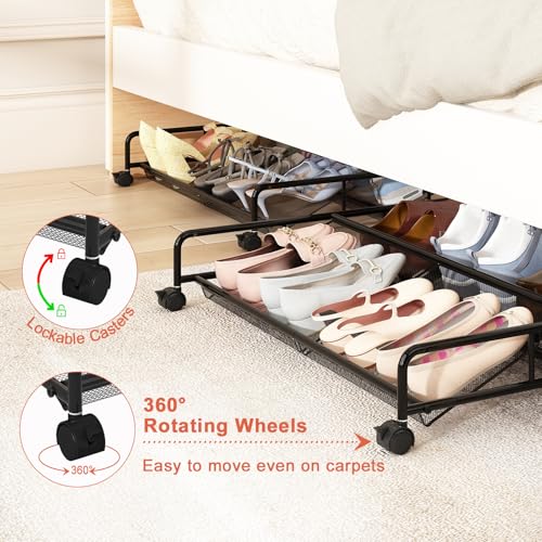 Under Bed Shoe Storage Organizer, Under Bed Storage Containers - Image 7