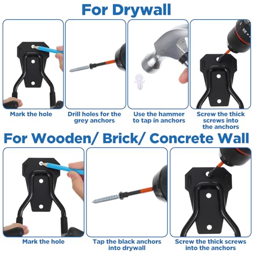 4pcs Weedeater Rack, Tool Hangers for Garage wall Mount - Image 7