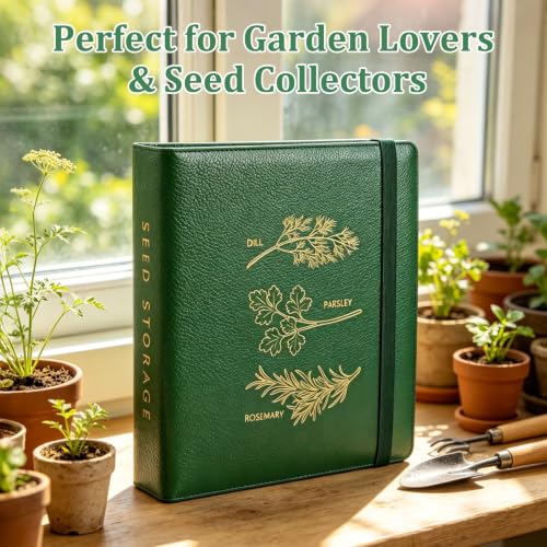 Seed Storage Binder Organizer for 200 Seed Packets 50 Sheets - Image 7
