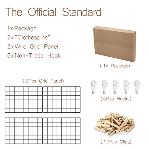 Wire Wall Grid Panel for Photo Display, DIY Iron Picture Frames - Image 8