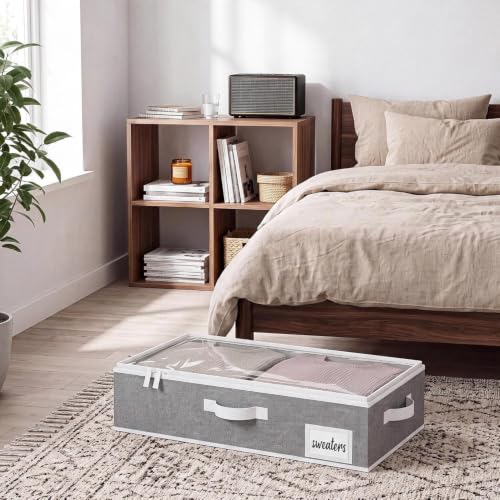 StorageWorks 5 Inch Low Profile Under Bed Storage Containers - Image 6
