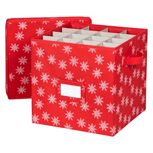 HOLDN’ STORAGE Christmas Ornament Storage Box with Lid - Image 8