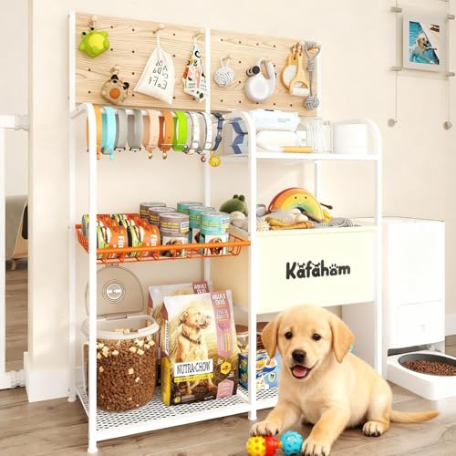 Dog Toy Basket with Pegboard, Dogs Toy Bin with Storage Organizer - Image 2