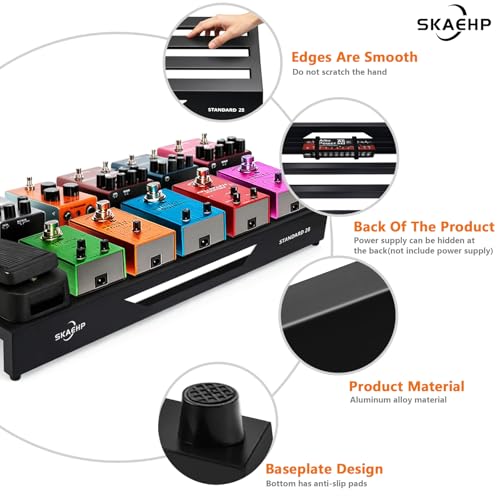 Guitar Pedal Board, Pedalboard 28" x 13.78" 6.83 lb - Image 3