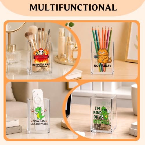 YAZMEEN Sarcastic Office Gift Acrylic Pen Holder - Today's - Image 7