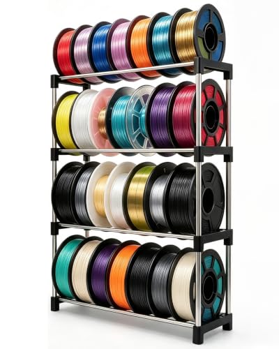 3D Printer Filament Storage Rack – Easy Install （4Tier） - Image 2