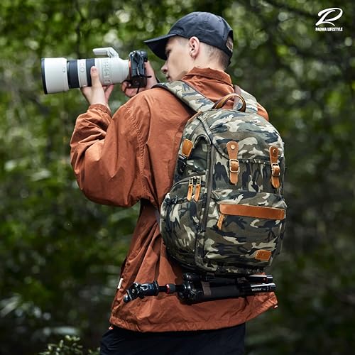 Padwa Lifestyle Camouflage Canvas Camera Backpack - | All Products - Image 3