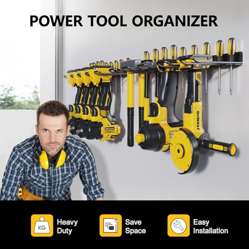 2 Pack Drill Holder, Power Tool Organizer Wall Mount - Image 7