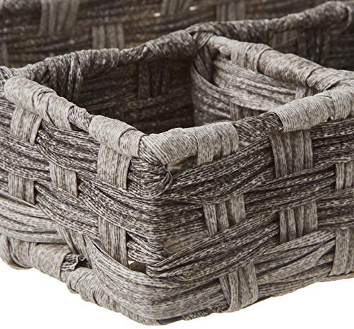 Whitmor 4-Compartment Woven Storage Basket with Dividers, Divided - Image 6