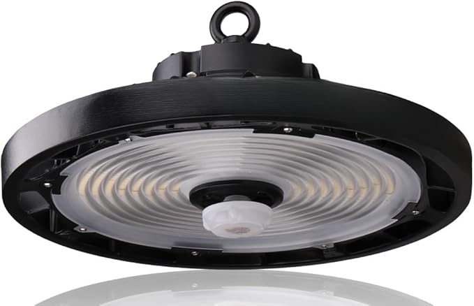 RuggedGrade 240W - Titan V Series LED High Bay UFO Light with Motion Sensor - 35,300 Lumens - High Voltage 277-480V - 5000K Bright White - Outdoor LED Light - DLC 5.1 Premium