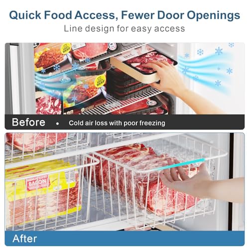 Freezer Organizer Bins - Upright Freezer Organizer Bins, 6 Pack - Image 5