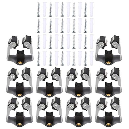 Broom Holder Wall Mount 10 Pack Heavy Duty Metal Mop Broomstick - Image 4