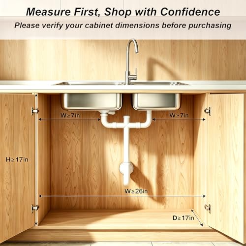 2 Pack Under Sink Organizer, 3-Tier Pull Out Kitchen | Under Sink Stor - Image 3