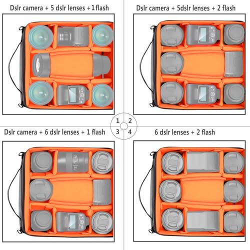 NEEWER Flexible Partition Camera Padded Bag Insert Protection - Image 5