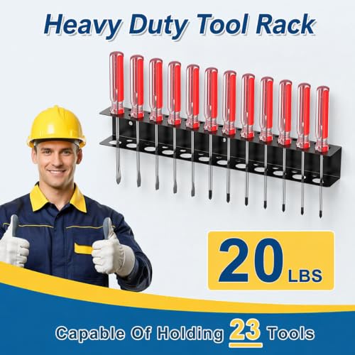 Screwdriver Organizer,Screw Driver Holder Wall Mount Rack - Image 5