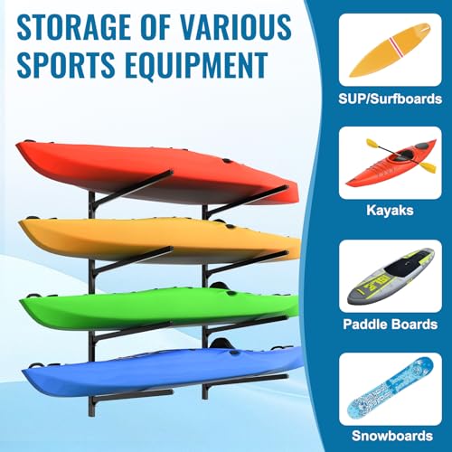 Kayak Storage Rack, Kayak Wall Mount Rack - Image 7