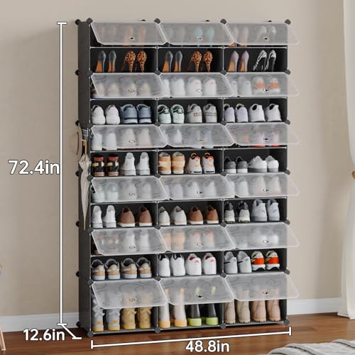 MAGINELS 6-Tier Shoe Rack,Expandable Plastic Shoe Cabinet. Shoe - Image 7
