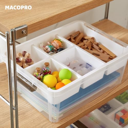17QT Clear Plastic Box Craft Storage Bin | Home Organization - Image 6