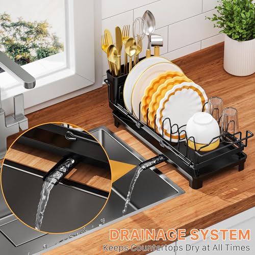 Small Dish Drying Rack - Expandable Dish Drying Rack with Drying - Image 8