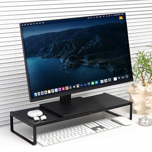 Monitor Stand Riser for Desk, Adjustable Computer Monitor Shelf - Image 7