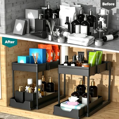 DEKAVA Under Sink Organizer 2 Pack, Bathroom Cabinet | Home Organizati - Image 5